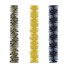 Black & Gold Tinsel Assorted