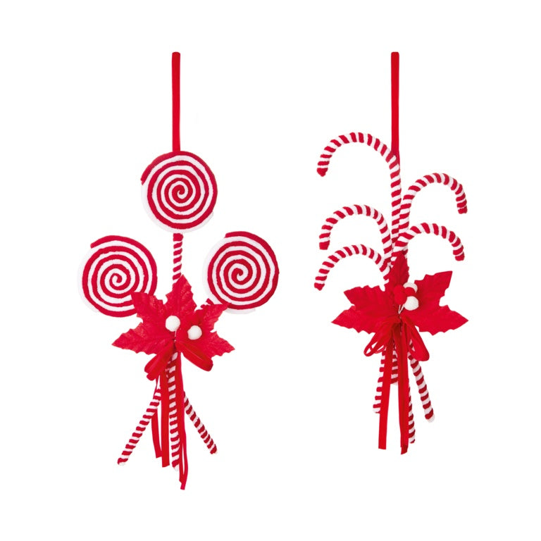 Candy Cane Bunch Hanging Decoration