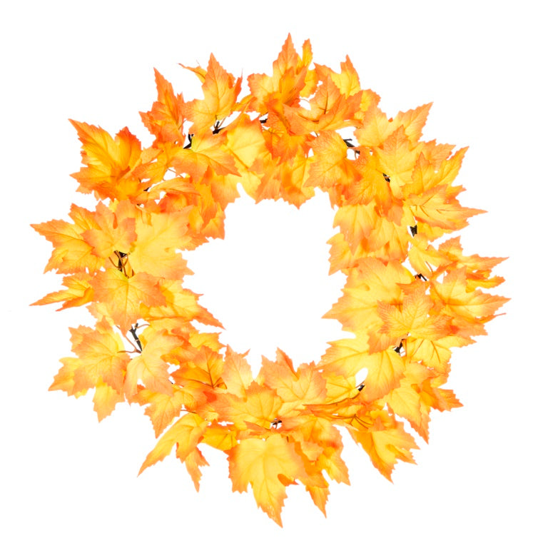 Bright Autumn Leaf Wreath