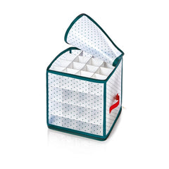 64 Compartment Ornament Storage Box With Trays