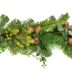 Acorn Garland Fern Cones