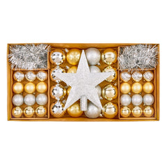 Champagne Gold & Silver Christmas Decoration Pack