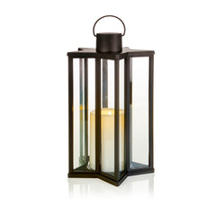 Battery Operated Polestar Black Lantern Candle