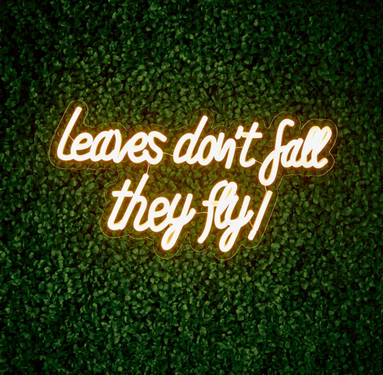 Autumn Leaves LED Neon Sign