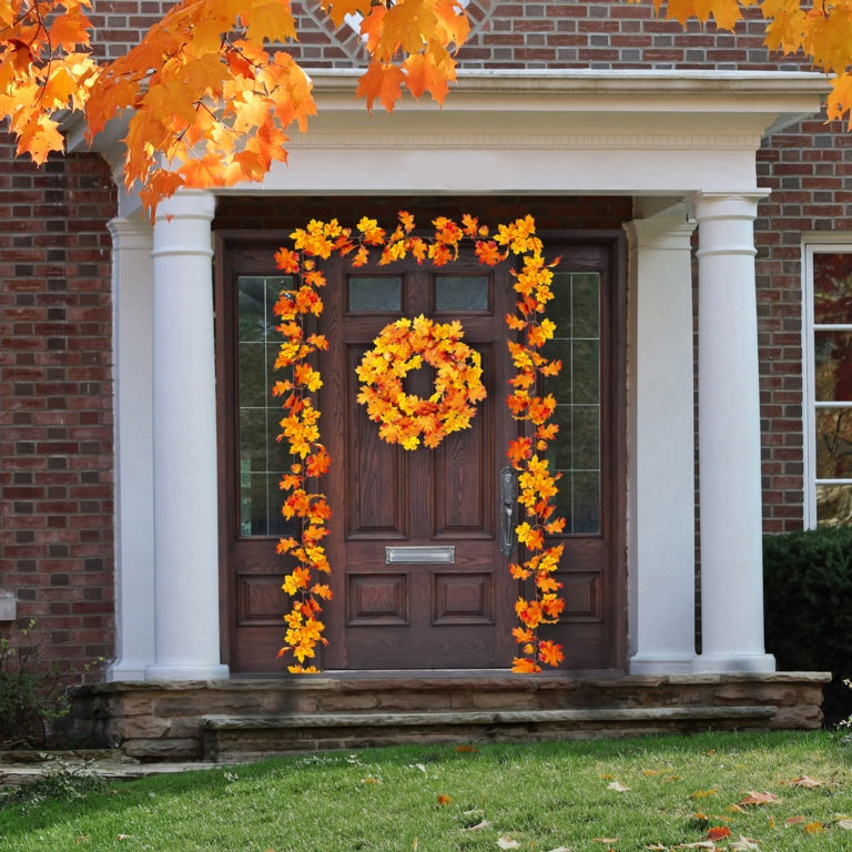 Autumn Leaf & Acorn Wreath