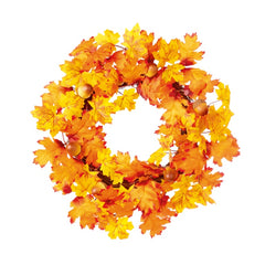 Autumn Leaf & Acorn Wreath