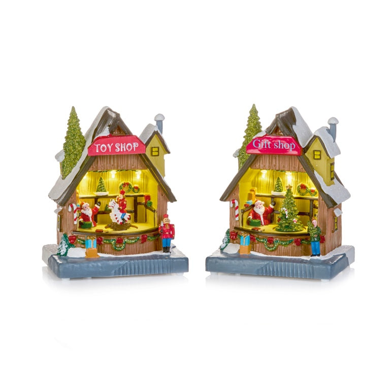 Battery Operated Lit Christmas Shop