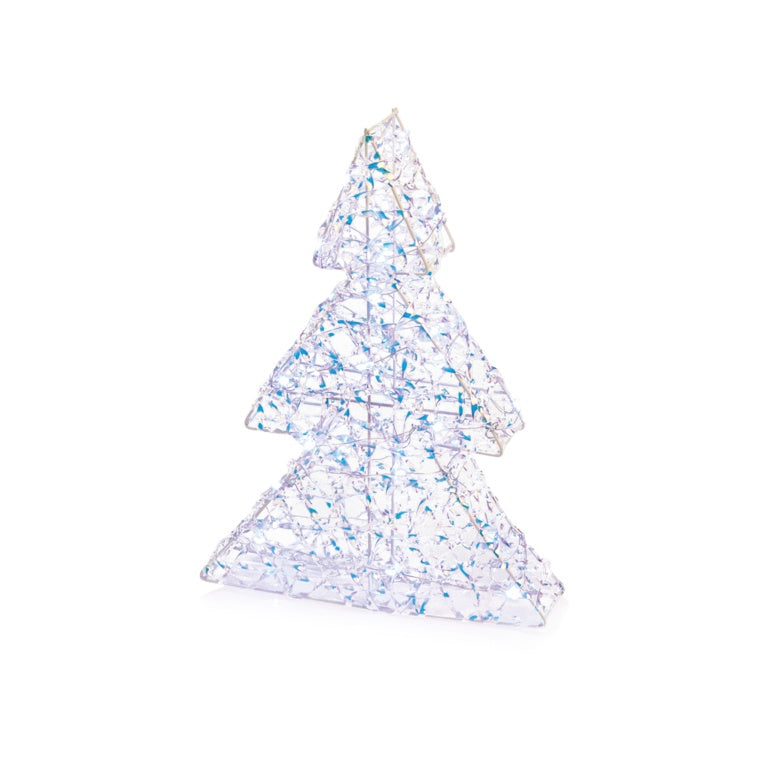 Battery Operated Twisted Iridescent Tree With 30 LEDs