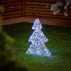 Battery Operated Twisted Iridescent Tree With 30 LEDs