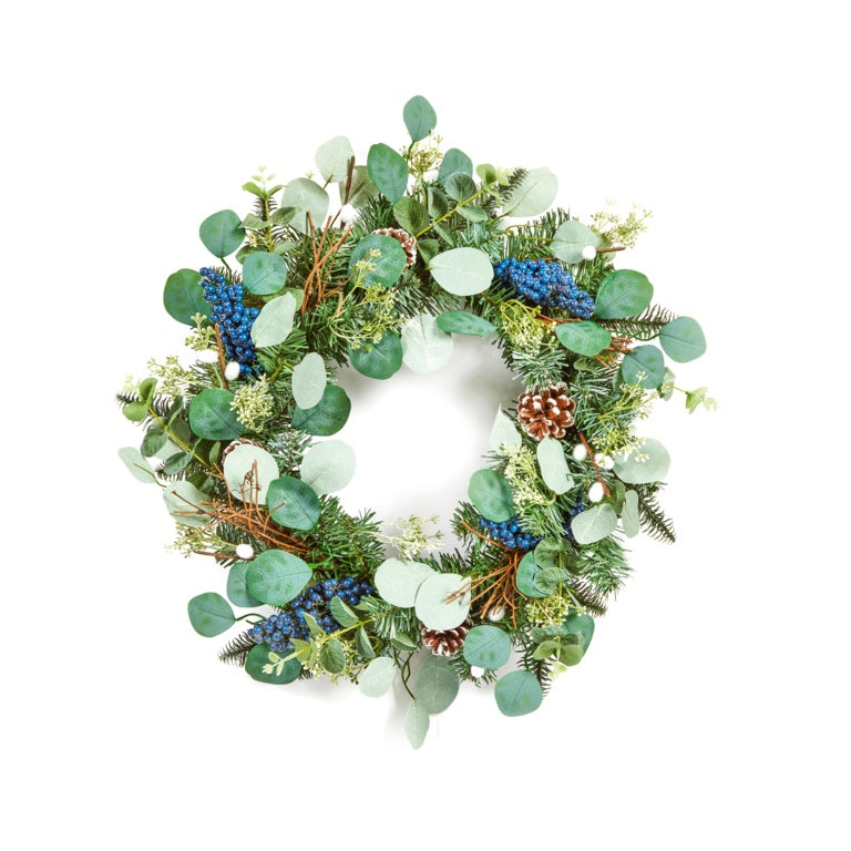 Blue Berry Eucalyptus Wreath