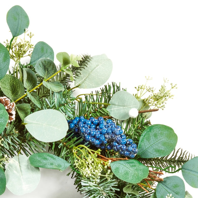 Blue Berry Eucalyptus Wreath