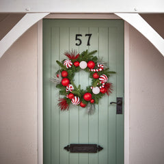 Candy Cane Wreath