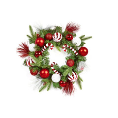 Candy Cane Wreath