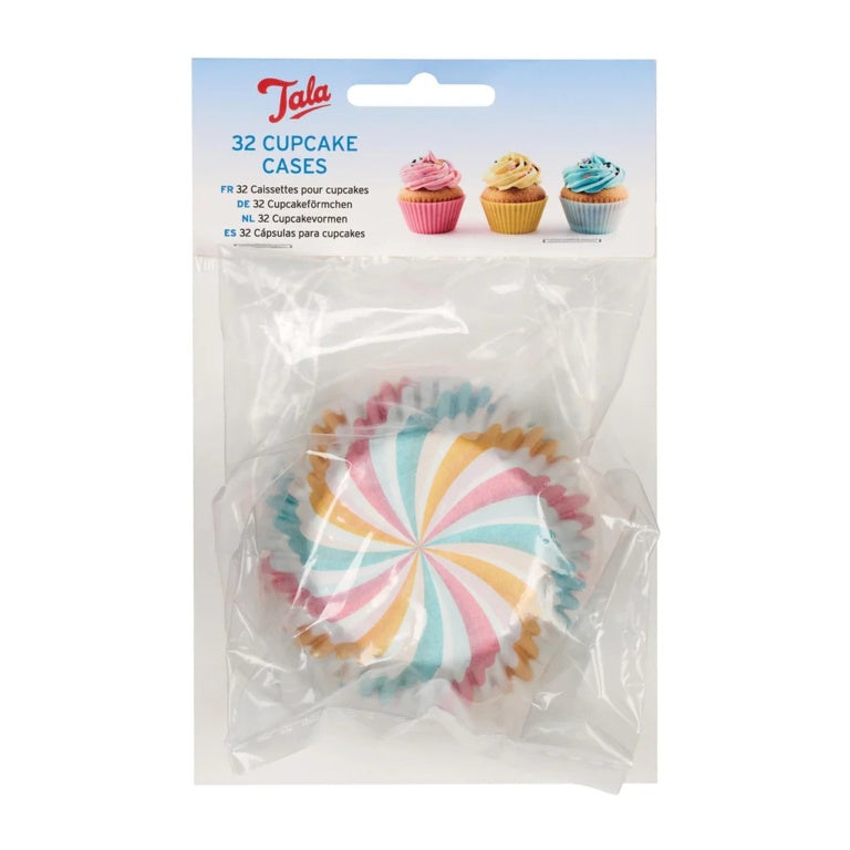 Rainbow Swirl Cupcake Case