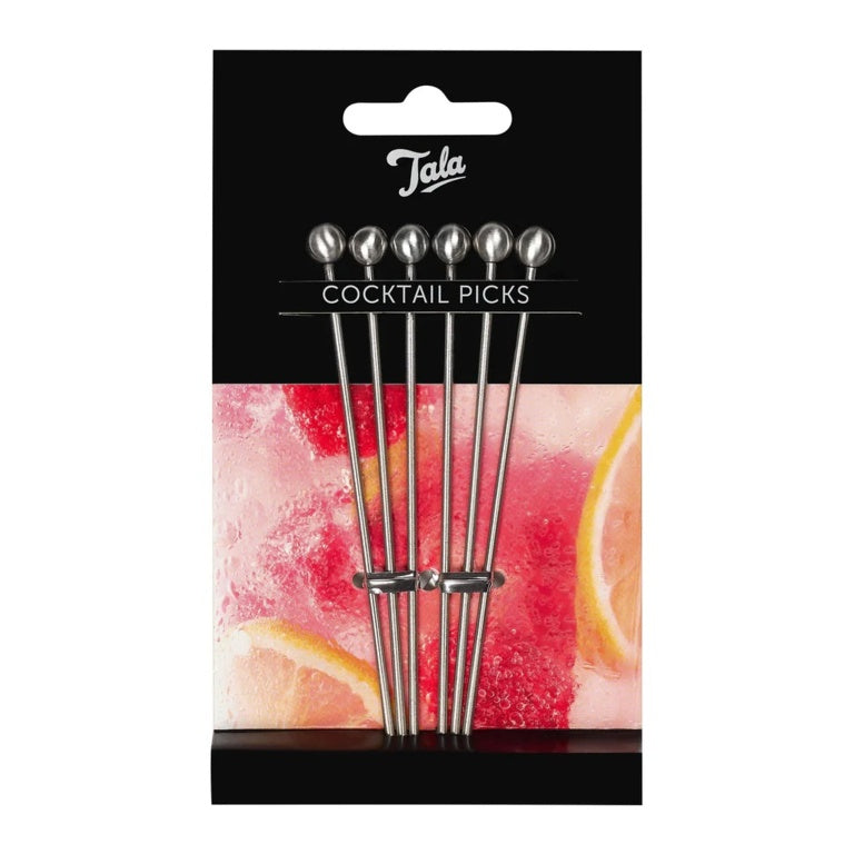 Stainless Steel 6 Cocktail Picks