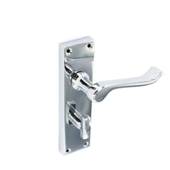 Scroll Chrome Bathroom Handles