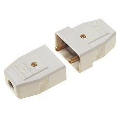 5A, 2 Pin Nylon Connector, White