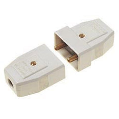 5A, 2 Pin Nylon Connector, White