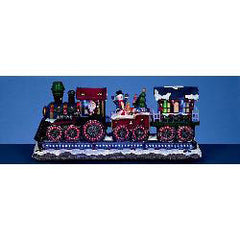 Christmas Train With Rotating LED Wheels