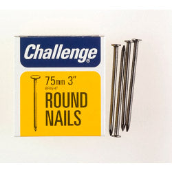 Round Wire Nails - Bright Steel (Box Pack)