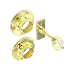1 Centre & 2 End Sockets Brass Plated