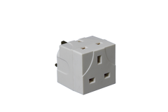 2 Way Plug-In Adaptor White 13 Amp