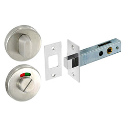 Satin Stainless Steel Thumbturn with Deadbolt (1 Set)