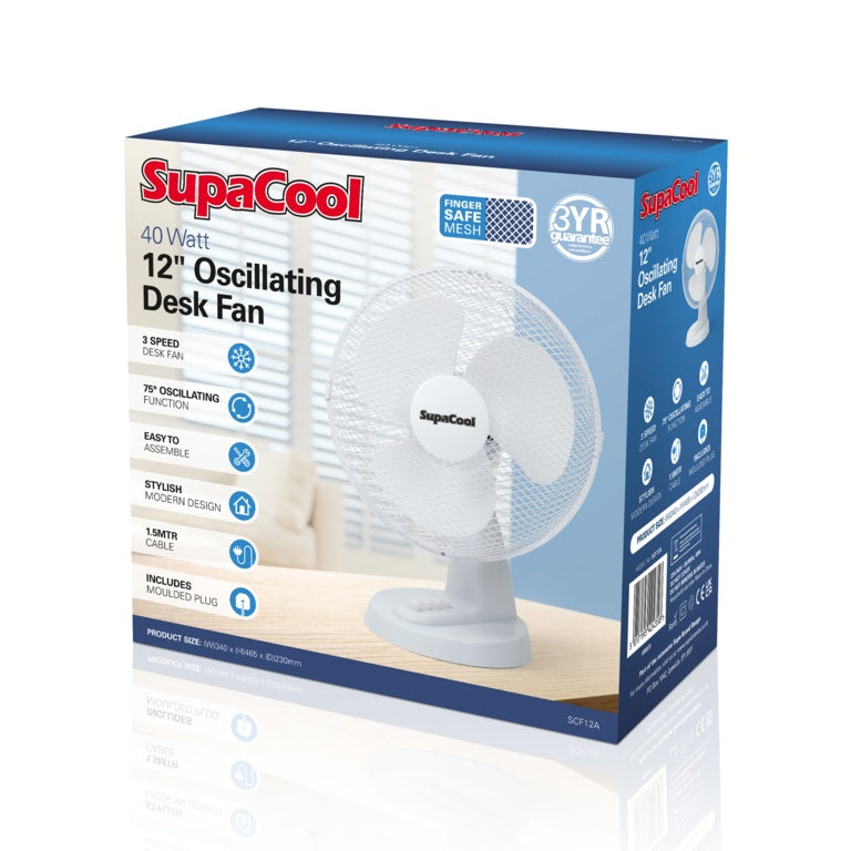 Oscillating Desk Fan