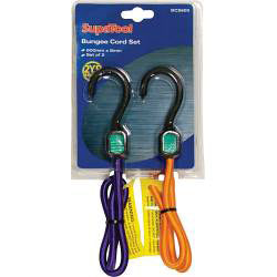 Bungee Cord Set with Plastic Hooks