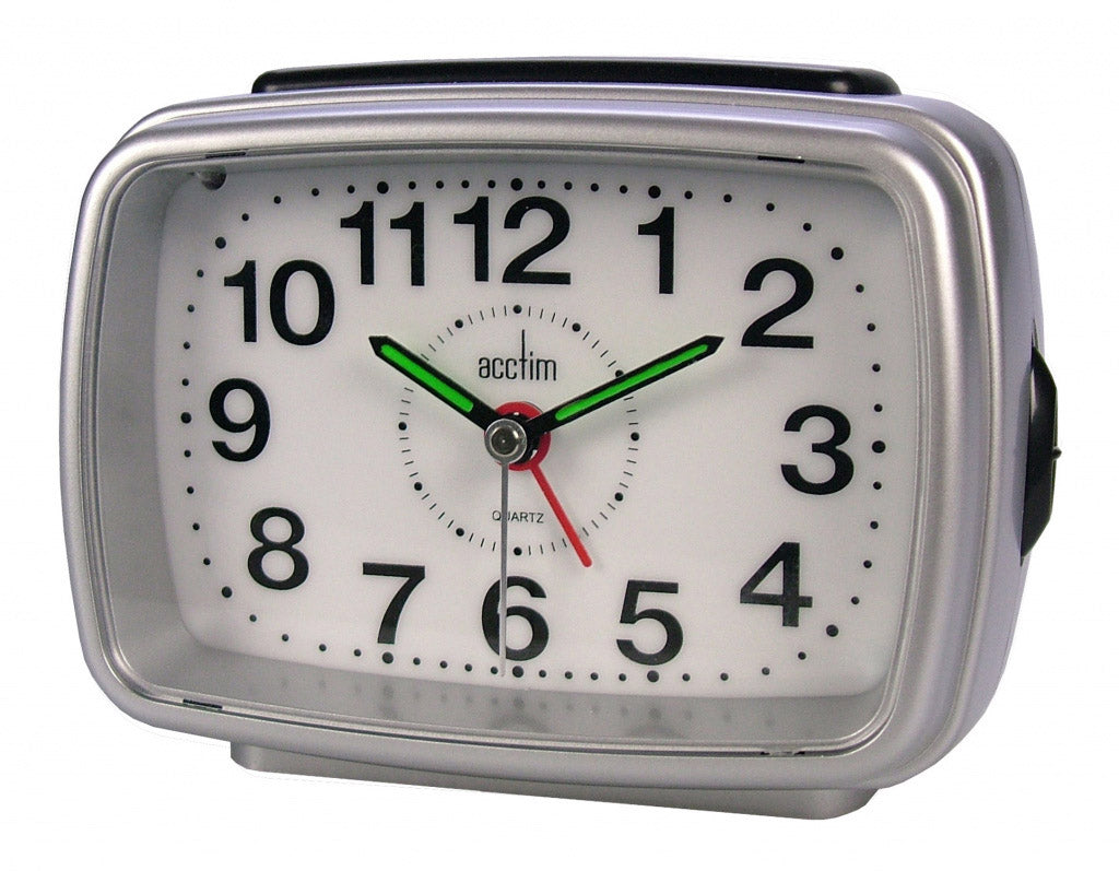 Titan Clock Silver /White