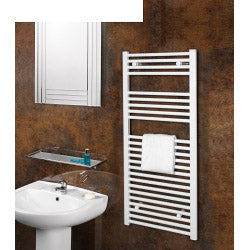 White Straight Towel Rail