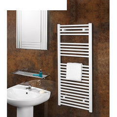 White Straight Towel Rail