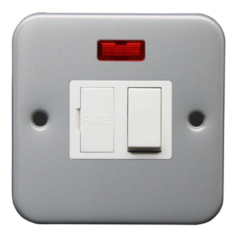 Metal Clad 1 Gang Switched Spur With Neon